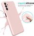 Samsung Galaxy A13 5G (Not for 4G) Case, Liquid Silicone Case with Microfiber Lining Thickening Shockproof Design Soft Gel Rubber Phone Case Cover...
