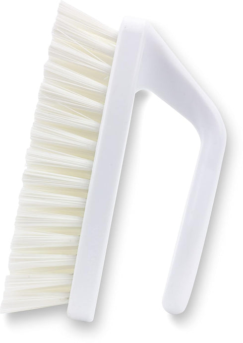 SPARTA Scrub Brush with Iron Shaped Handle and Stiff Bristles, Heavy Duty Scrubber Brush for Kitchen, Bathroom, Shower, Tile, Sink, Carpet and Bak...