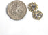 Shiny Golden Rhinestone Sewing Shank Buttons 20 Pcs - 12.5mm, 1/2"...