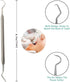 Hook Pick Double Ended Oral Hygiene Dental Explorer Stainless Steel Teeth Cleaning Oral Student Tool Tooth Picks Metal...