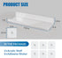2Packs Window Shelf for Plants Indoor, 12inch Acylic Clear Floating Wall Shelf Decor, Window Sill Extender for Flower Pots, Self-Adhesive Wall Han...