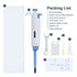 2-20?L Single Channel Pipette, Adjustable Variable Volume Micropipette High Precision Pipettor Lab Micro Pipettes for Laboratory...