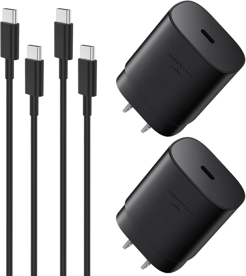 USB C Fast Charger, 25W Samsung Charger Type C Super Fast Charging Android Phone Charger Block with 5ft Cable for Samsung Galaxy S23 Ultra/S23/S23...