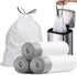 Small Trash Bags 4 Gallon - 57 Count Drawstring 4 Gallon Trash Bag, Pre-separated Small Garbage Bags Bathroom Trash Bags, Unscented White 4 Gal Sm...