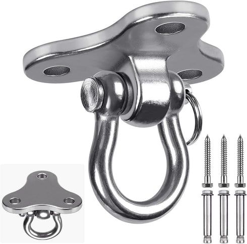 BeneLabel 3 Holes Heavy Duty Swing Hanger, Swing Set Hardware, Swing Set Accessories, Swing Set Brackets, Hammock Hanging Kit, Punching Bag Hanger...