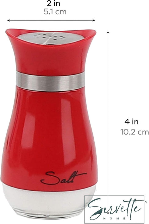 Basic Salt & Pepper Shakers - Red...
