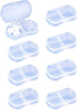 8PCS Pill Case Organizer Pocket Small Pill Holder, Daily AM & PM containers, Medicine Holder, Ideal for Medication, Vitamin, Supplement, Perfect f...