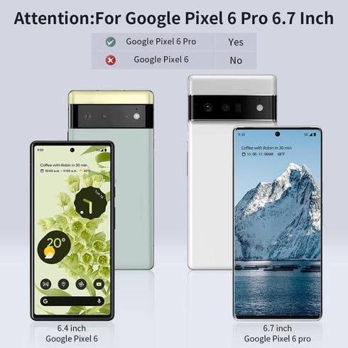Corefyco Direct [2+2 Pack Pixel 6 Pro Screen Protector with Camera Lens Protector, 9H Tempered Glass, 3D Curved Full Coverage, HD Clear for Google...