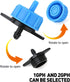50pcs 1/2 GPH Pressure Compensating Drippers,Drip Irrigation Emitters for Watering Irrigation System, Blue...