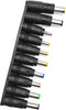 10pcs DC Connector Jack Power Socket Universal DC Barrel Jack Adapter Compatible for Lenovo, Dell, HP, Asus, Acer, Toshiba, Sony Laptop Charger Po...