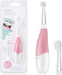 Papablic BabyHandy 2-Stage Sonic Electric Toothbrush for Babies and Toddlers Ages 0-3 Years, Pink...