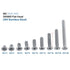 100Pcs/Bag M3 Machine Screws,9Types M3 Flat Head Stainless Steel SS304 Machine Countersunk Screw Bolt Fastener(M3x5)...