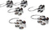 DHXYZZB Shower Curtain Hooks, 12 Pcs Metal Stainless Steel Curtain Hooks for Decorative Bathroom Hook...