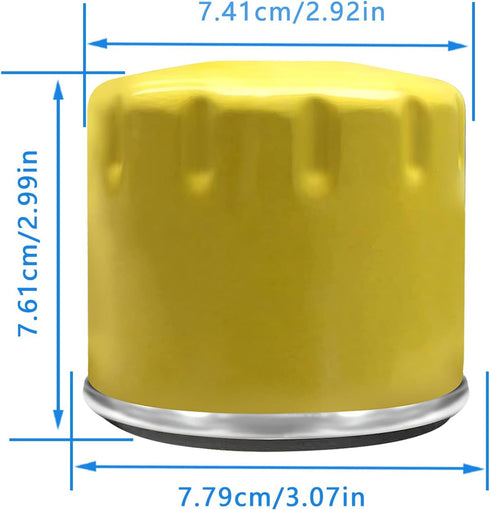 52 050 02-S Engine Oil Filter for Kohler CH11 - CH15, CV11 - CV22, M18 - M20, MV16 - MV20 and K582 Extra Capacity Lawn Mower Oil Filter...
