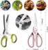 Kitchen Scissors 2 Pack Heavy Duty Kitchen Scissors,Herb Scissors Set,Cool Kitchen Gadgets for Cutting Fresh Garden Herbs, Cutting Meat, Food, Fis...