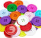 Chenkou Craft Mix Color Plastic Resin Circle Big Button 4 Holes DIY Craft Sewing 30mm 40pcs(Mix, 1 1/4"(30mm))...