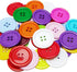 Chenkou Craft Mix Color Plastic Resin Circle Big Button 4 Holes DIY Craft Sewing 30mm 40pcs(Mix, 1 1/4"(30mm))...