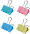 Medium Binder Clips 1.25 inch length, Colorful, for Office (40 Pcs)...