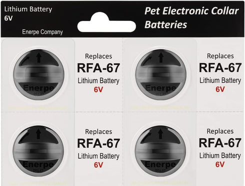 RFA-67 RFA-67D-11 6V Replacement Battery Long-Lasting & High Capacity Compatible with PetSafe Electronic Collars Pack of 4...