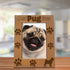 KATE POSH - Best Pug Ever Engraved Natural Wood Picture Frame, Dog Lover, Pug Life, Paws Gifts for Birthdays, Memorial, New Puppy (5x7-Vertical)...
