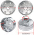 Oil Filter Cap Wrench 65mm Inner Dia Aluminum Alloy 14 Flute...