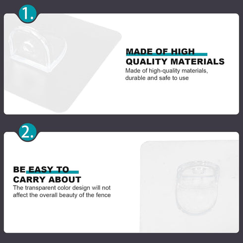 8 Pcs Pet Cage Holder Acrylic Holder Pet Cage Accessories Pet Fence Holder -slip Retainer Pet Supplies Pet Fence Retainer Pet Cage Fixator Cage Ra...