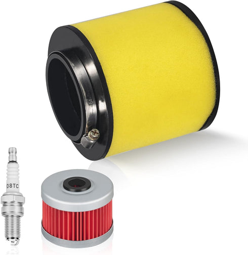 Air Filter,Oil Filter,Spark Plug Element Cleaner Replacement 17254-HC5-900 for Fourtrax TRX300 TRX300FW TRX400FW TRX450S TRX450ES TRX450FE TRX450F...