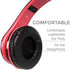 Kids Headphones for Kids Boys Over Ear Kids Headphones with Microphone in-line Volume Foldable Headphones with 3.5mm Plug Removable Cord (Black/Re...