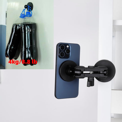 66mm(2.6") Diameter Round Magnetic Mount Base with 1" Ball,Compatible with RAM Mounts B Size Double Socket Arm and Other 1inch Ball Bike Motorcycl...