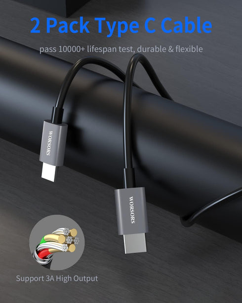Dual USB C Car Charger, 60W PD (30W + 30W) Super Fast Charging Adapter Metal for iPhone 16/15 Pro Max, Samsung Galaxy S25 Ultra/S25 Plus/S25/S24/S...