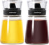 5.5oz Oil and Vinegar Cruets 2 Pack, Glass Oil Dispenser Bottles for Cooking, Leakproof and Drip Free Spouts...