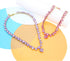 JNF Crystal Rhinestone Choker Collar Necklace For Women Colorful Bling Neck Chain Trendy Sparkly Statement Piece Crystal Rhinestone Heart Bib Neck...