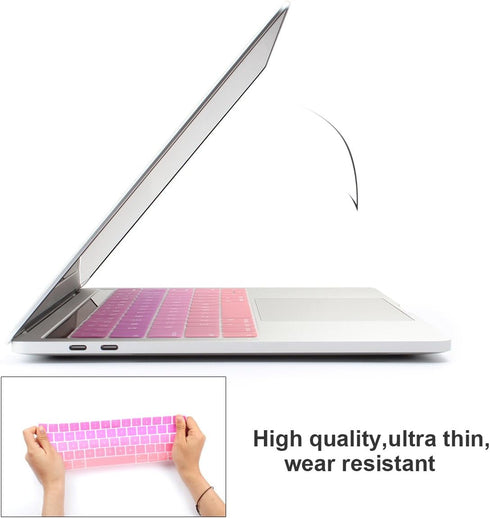 Batianda Ultra Thin Gradient Color Keyboard Cover Protector for 13 inch 15 inch MacBook Pro with Touch Bar Model:A1706/A1989/A2159 & A1707/A1990 R...