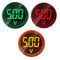 3pcs Digital Display AC Voltage Indicator, 22mm Round Head LED Voltage Tester AC50~500V Voltmeter Monitor Green red Yellow...
