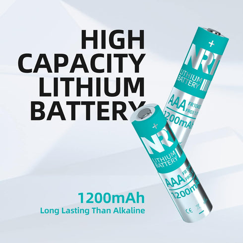 NRT AAA Batteries 10 Pack Triple A, 1.5V 1200mAh Longer Lasting Power AAA Lithium Batteries, Non-Rechargeable...