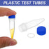 PATIKIL 1.5ml Plastic Cryogenic, 25Pcs Cryogenic Vial Screw Top Frozen Test Tube for Lab Laboratory Science, Blue Cap...