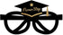 SWYOUN 12PCS Class Of 2025 Graduation Grad Party Eyeglasses Photo Props Supplies(Black,Gold)...