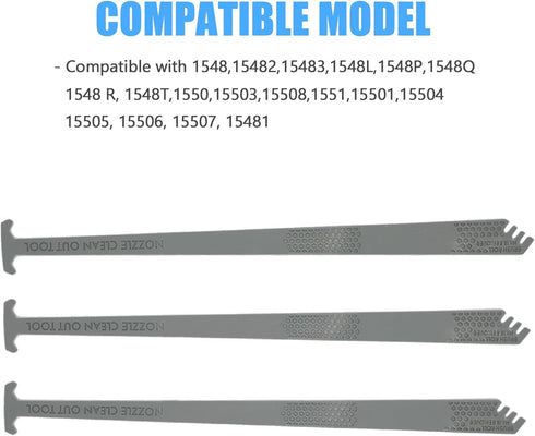 For Carpet Cleaner Replacement Nozzle Cleaning Tool Compatible with Bissell ProHeat 2X Revolution Series Models 1548, 1550, 1551(3-Pack)...