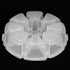 Clear 8 Compartment Round Jewelry Bead Storage Organizer, Portable Nail Storage Container 8 Grids Empty Nail Art Container Case Box Rhinestones Co...