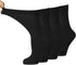 Diabetic Dress Socks Comfortable Soft - Men Women - Non constricting to Ease Circulation Neuropathy Maternity (Black 4 Pairs)...