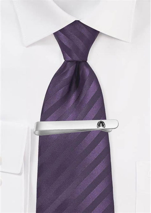 Anatomical Medical Pulmonary Lung Tie Clip RT Pulmonologist Doctor Engraved Tie Bar Medical Gifts for Men...