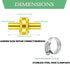 Solid Brass Garden Hose Repair Connector with Clamps Hose End Repair Kit,Fit for 5/8" Garden Hose Fitting,Male and Female Hose Fittings (5/8"-2 Se...