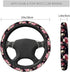 Swono Roses Car Steering Wheel Cover,Watercolor Floral Rose Peony Safe Driving Anti-Slip Steering Wheel Covers Steering Wheel Protection Case No S...