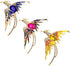 3Pcs Sparkling Rhinestone Phoenix Brooch Enamel Lapel Pin for Clothing Accessories...