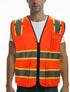 9 Pockets High visibility Class 2 Safety Vest?Hi Vis Vest with 2 inch wide Reflective Strips security vest with Zipper construction work vest for ...