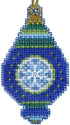 Lapis Beaded Counted Cross Stitch Ornament Kit MH164306 Mill Hill Christmas Jewels 2014...
