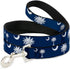 Dog Leash South Carolina Flags Scattered 4 Feet Long 1.0 Inch Wide...