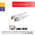 GE RG6 Coaxial Cable, 6 ft. F-Type Connectors, Double Shielded Coax, Input Output, Low Loss Coax, Ideal for TV Antenna, DVR, VCR, Satellite Receiv...