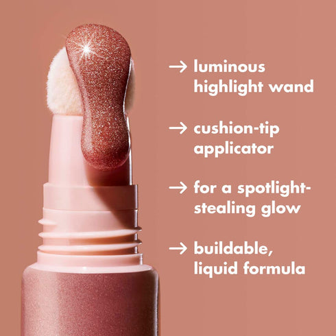 e.l.f. Halo Glow Highlight Beauty Wand, Liquid Highlighter Wand For Luminous, Glowing Skin, Buildable Formula, Vegan & Cruelty-free,Champagne Camp...