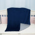 BlueSnail Minky Blanket with Musliin for Boys and Girls (Navy+Gray, 30W x 40L)...